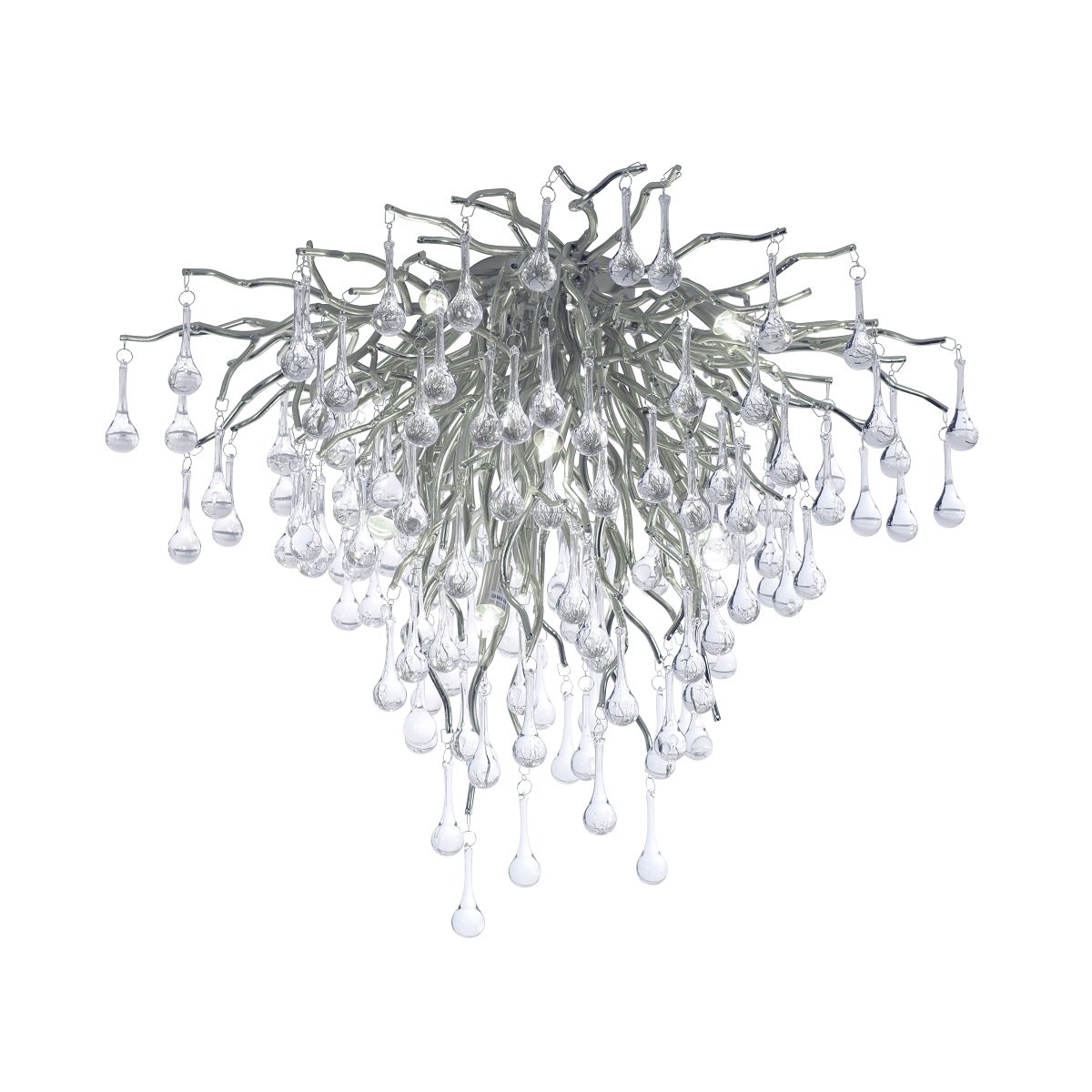 Neuhaus Deckenleuchte Leuchten im kaufen --> 8091-55 Paul Shop ICICLE silberfarbig & Lampen online Glasbehang