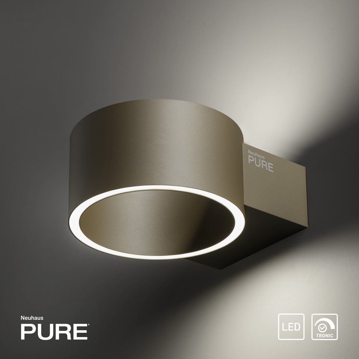 Paul Neuhaus 8561-97 Neuhaus PURE Clipse LED Wandleuchte bronce