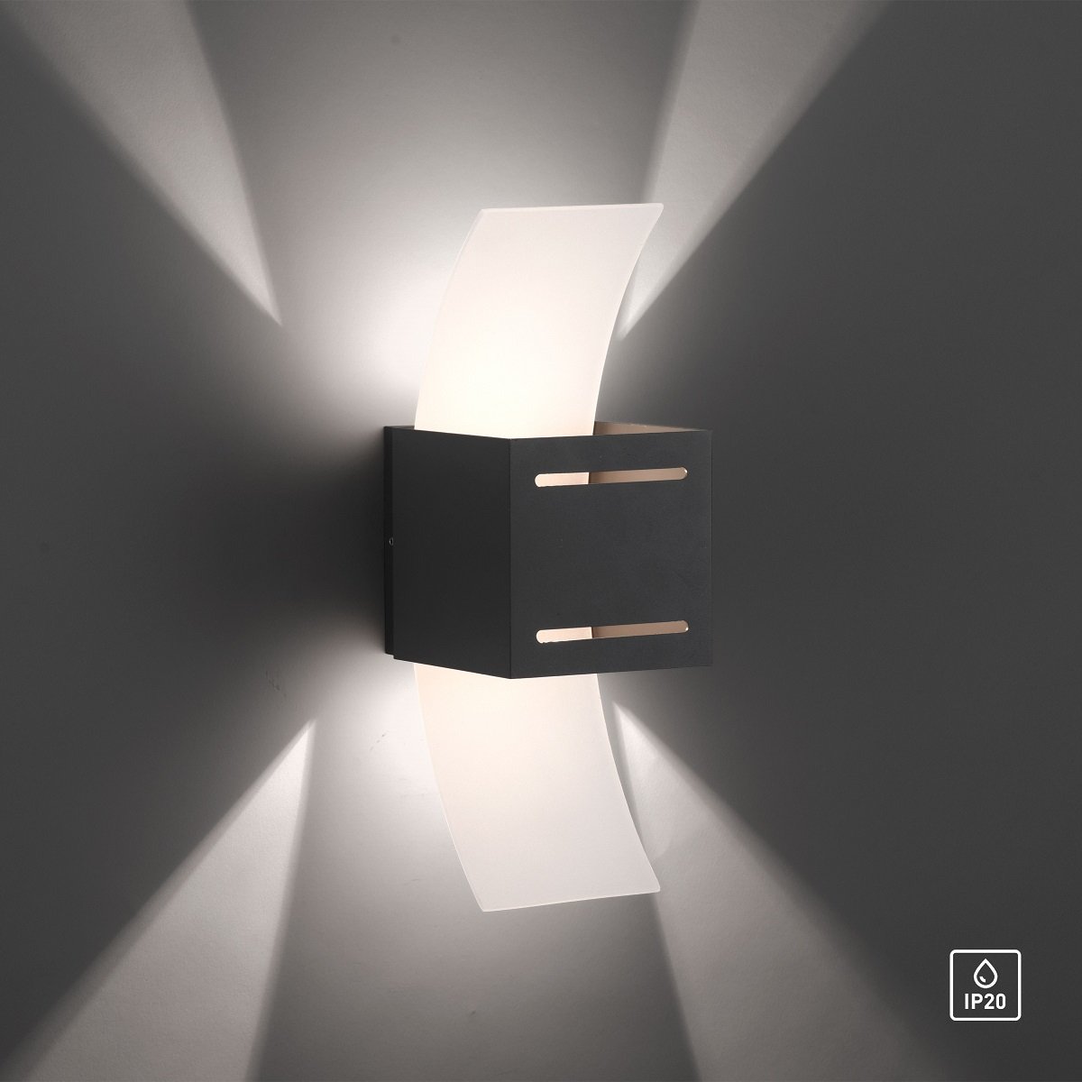 Paul Neuhaus 9007-13 ORMA Wandleuchte 1-flammig Anthrazit
