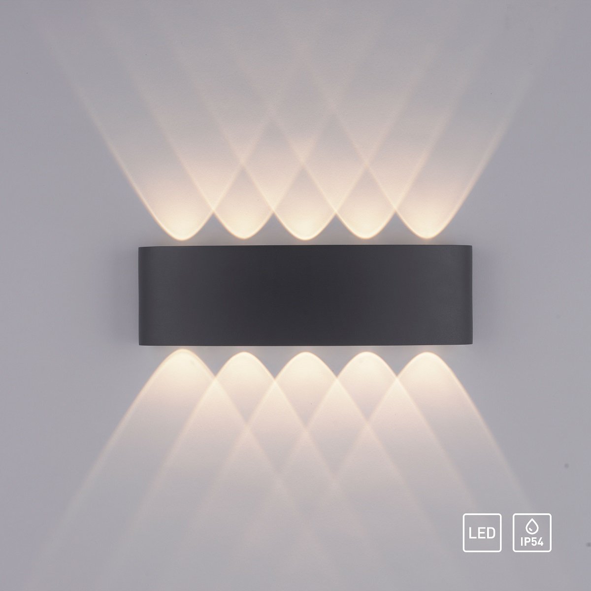 Paul Neuhaus 9489-13 Carlo LED Wandleuchte außen anthrazit IP54 -->  Leuchten & Lampen online kaufen im Shop