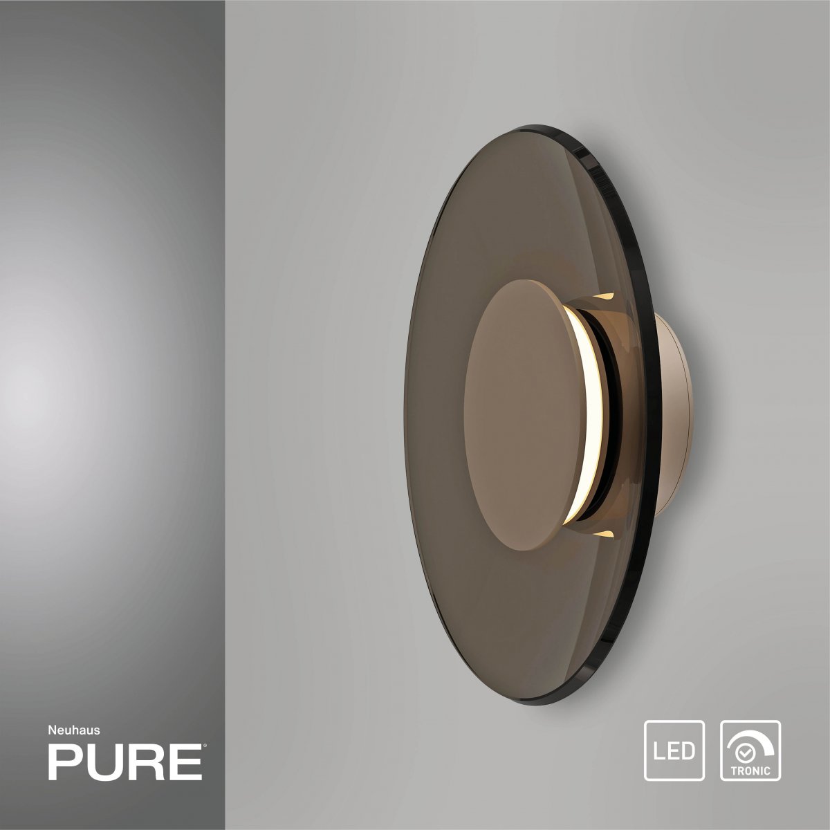 Paul Neuhaus 9594-97 PURE Moon LED Wandleuchte bronce 32cm 2700K