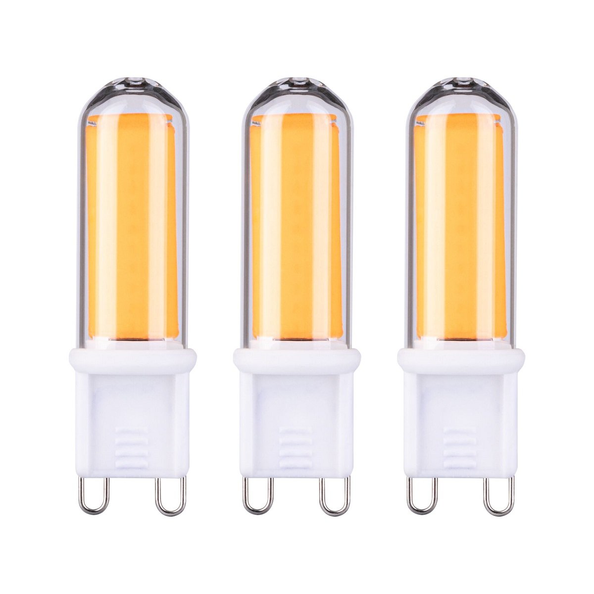 Paulmann 29045 Standard 230V LED Stiftsockel G9 3er-Pack 2700K 470lm klar