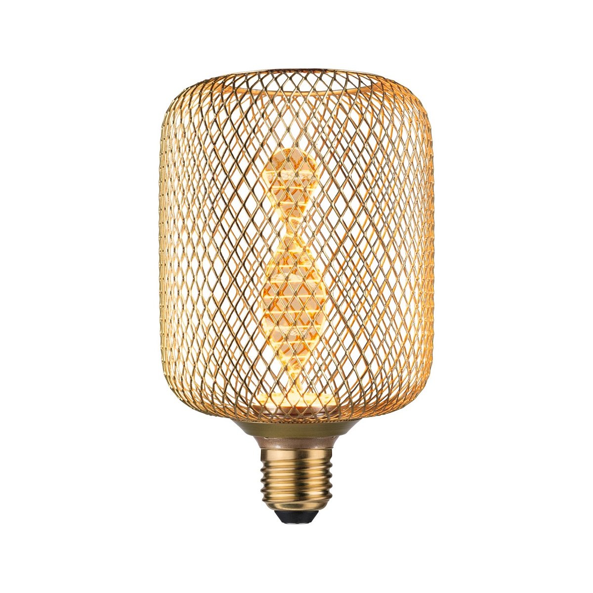 Paulmann 29084 LED Lichtquelle Zyl Helix E27 Goldlicht Metall messing
