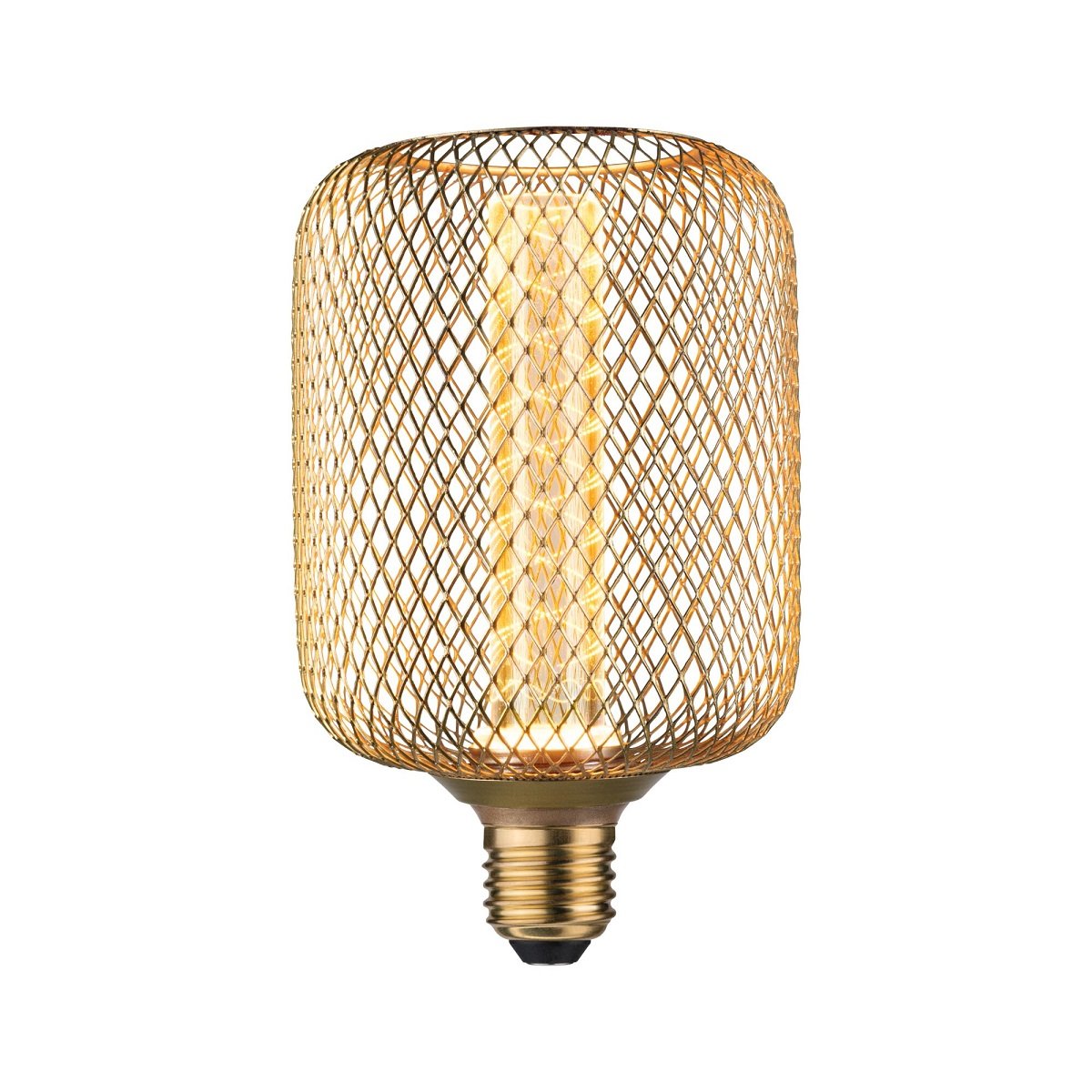 Paulmann 29085 LED Lichtquelle Zyl Spiral E27 Goldlicht Metall messing
