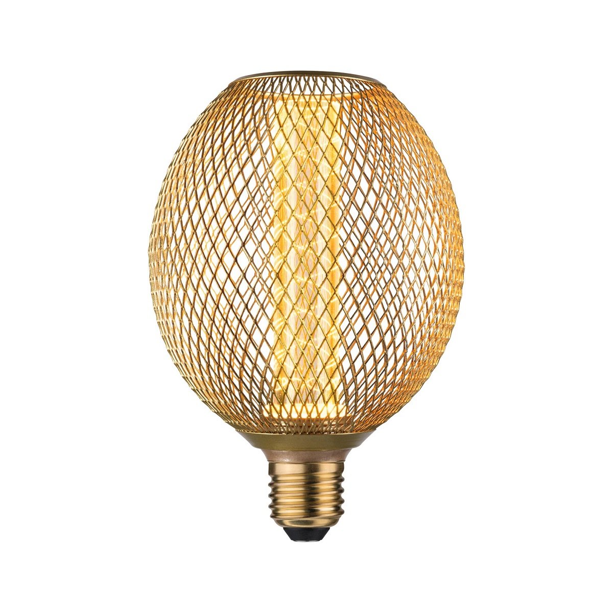 Paulmann 29089 LED Lichtquelle Globe Spiral E27 Goldlicht Metall messing