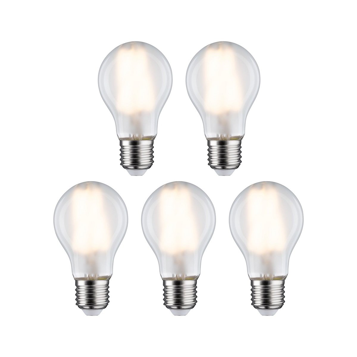 Paulmann 29090 Filament 230V LED Birne E27 5er Pack 2700K matt