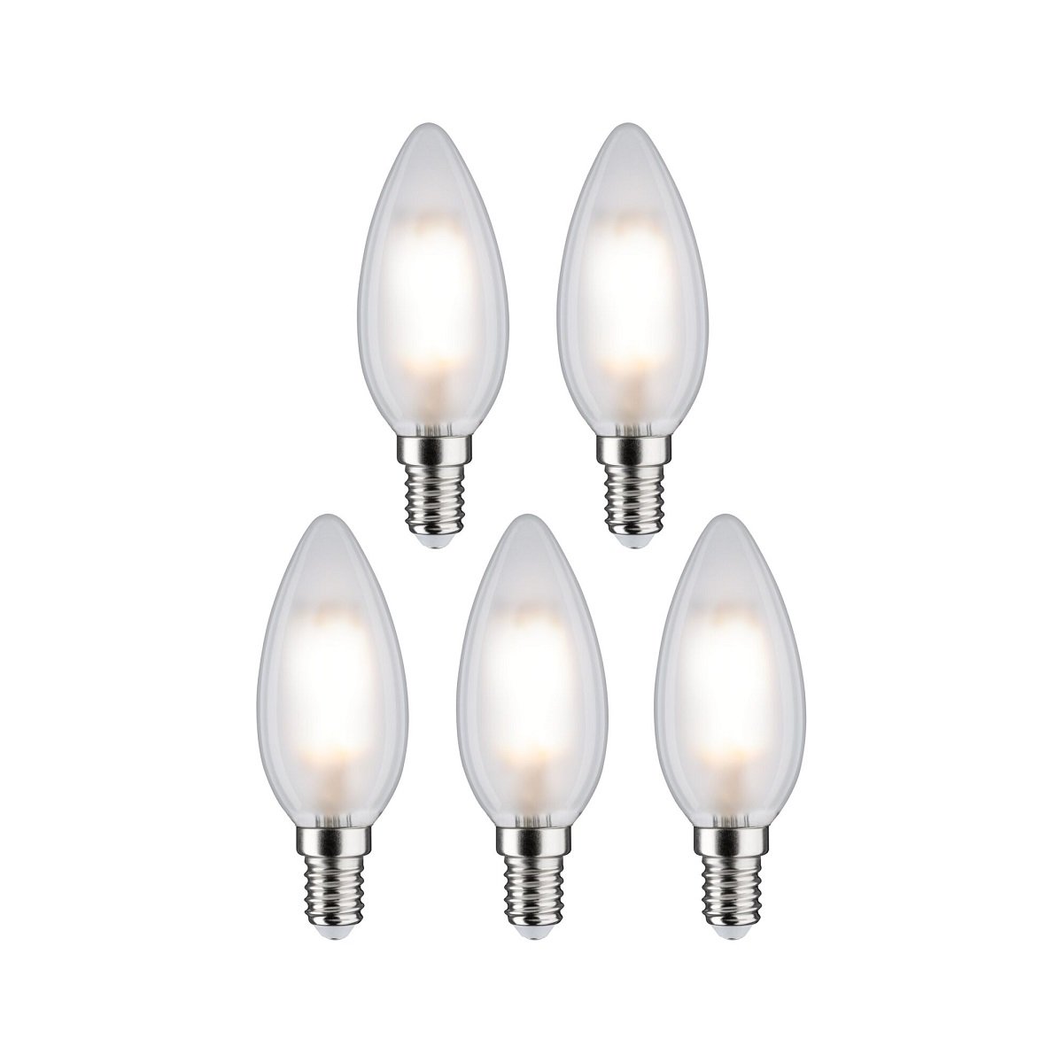 Paulmann 29096 Filament 230V LED Kerze E14 5er Pack 4000K matt