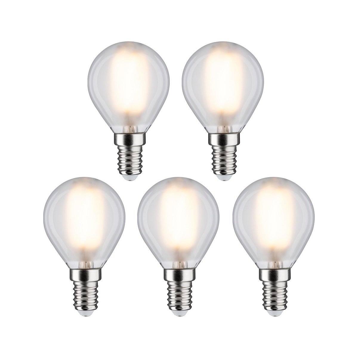 Paulmann 29097 Filament 230V LED Tropfen E14 5er Pack 2700K matt