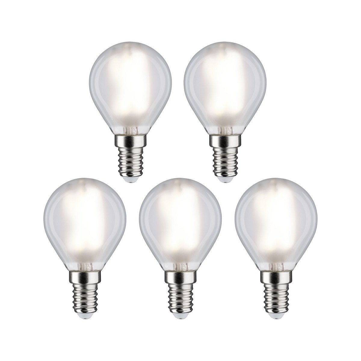 Paulmann 29098 Filament 230V LED Tropfen E14 5er Pack 4000K matt
