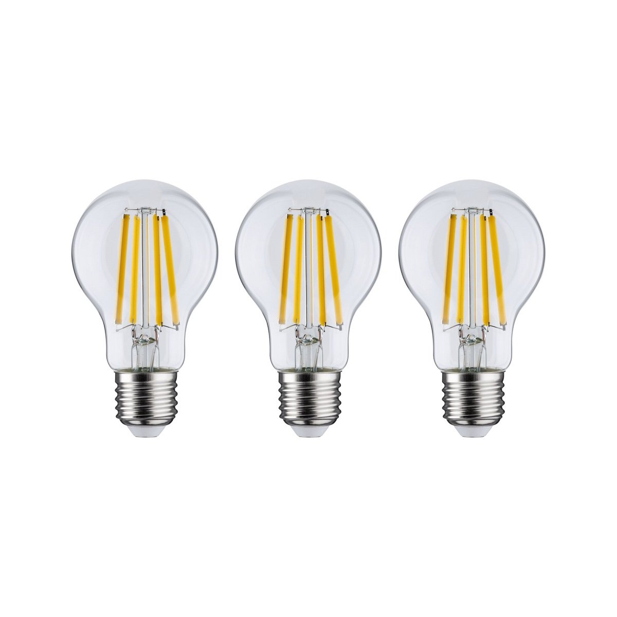 Paulmann 29132 Eco-Line Filament 230V LED Birne 3er-Pack E27 840lm 3000K  klar --> Leuchten & Lampen online kaufen im Sho