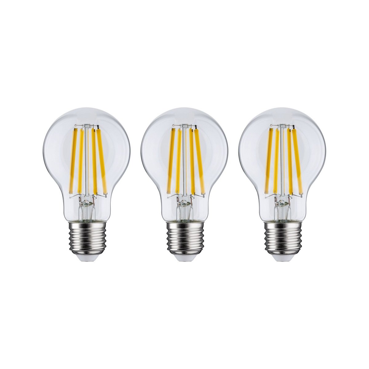 Paulmann 29132 Eco-Line Filament 230V LED Birne 3er-Pack E27 840lm 