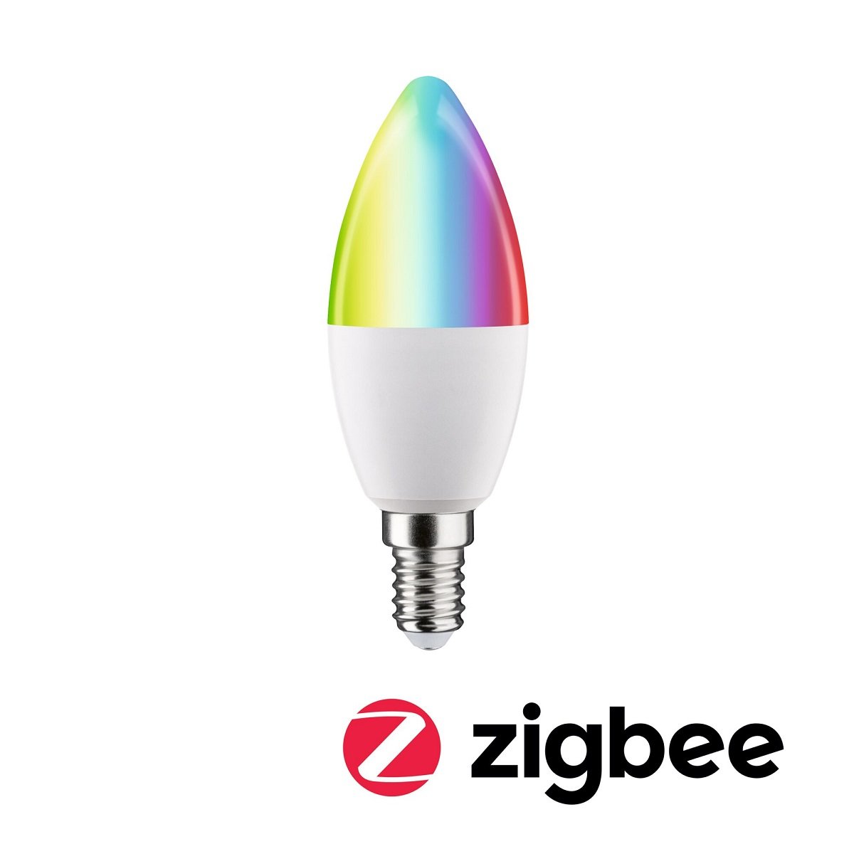 Paulmann 29146 Standard 230V Smart Home Zigbee LED Kerze E14 470lm RGBW matt