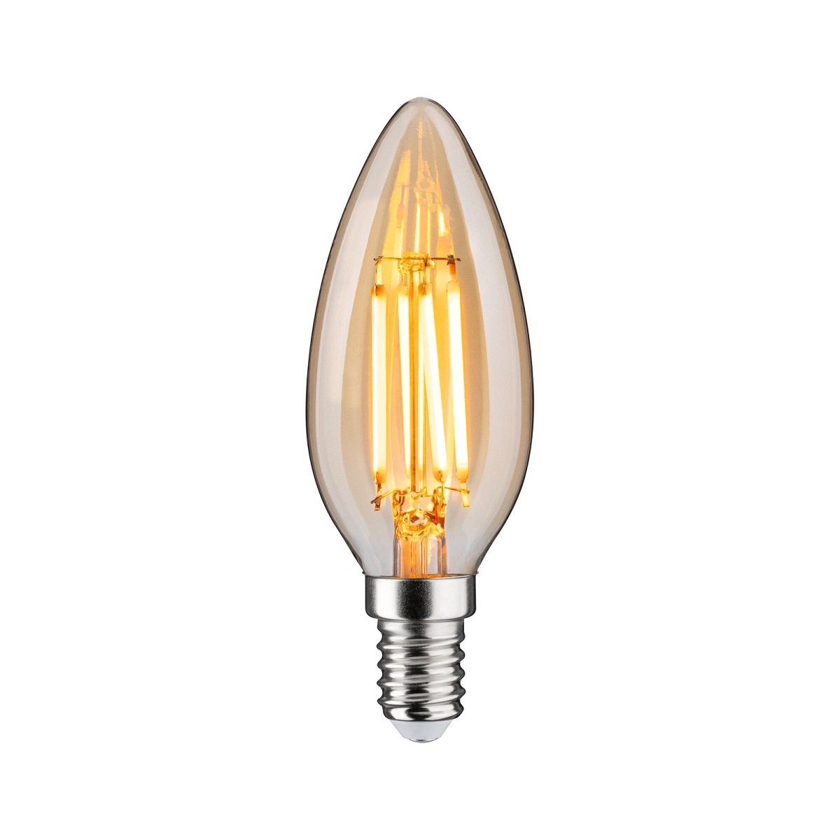 Paulmann 29191 Filament 230V LED Kerze E14 450lm 1800K Gold 3-Step-Dim