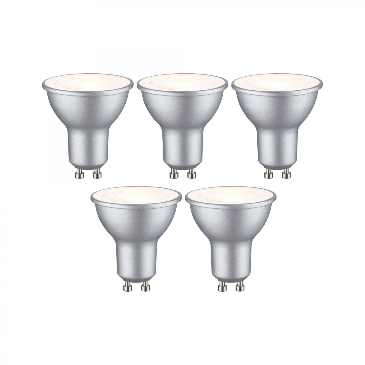 Paulmann 29235 Standard 230V LED Reflektor GU10 5er-Set 460lm 2700K Alu