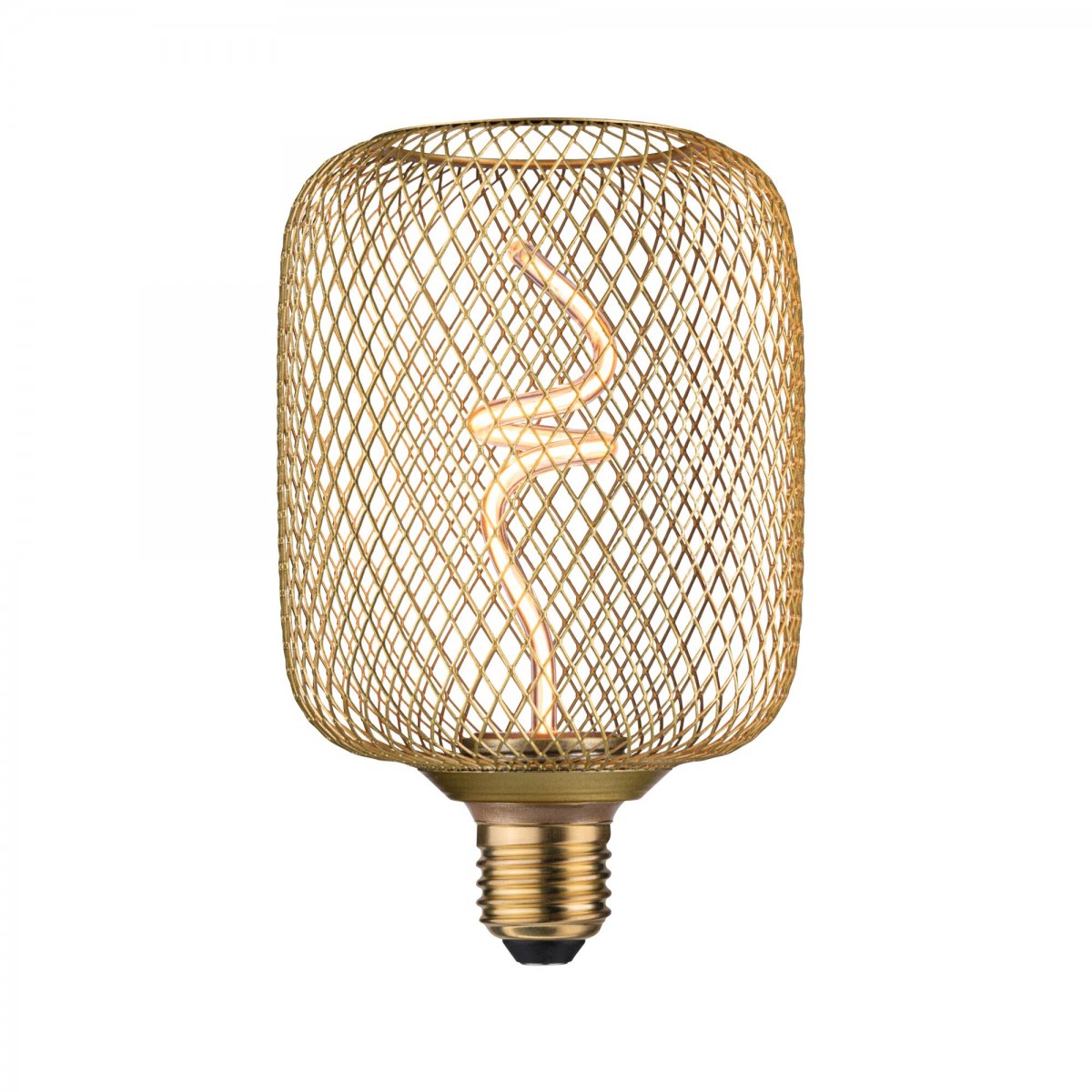 Paulmann 29260 LED Lichtquelle Zyl Metallic Glow E27 Goldlicht messing dimmbar