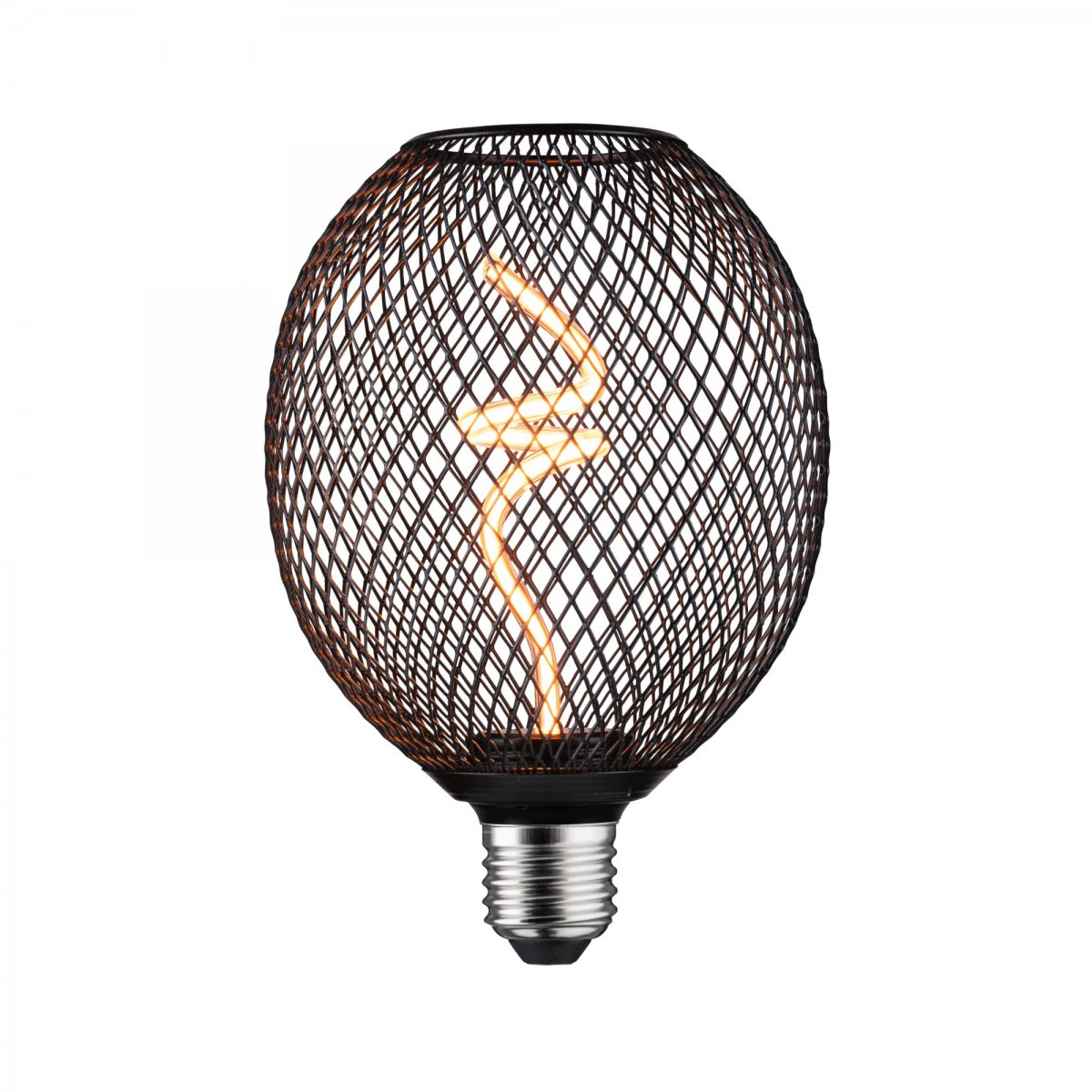 Paulmann 29261 LED Lichtquelle Globe Metallic Glow E27 Goldlicht schwarz dimmbar