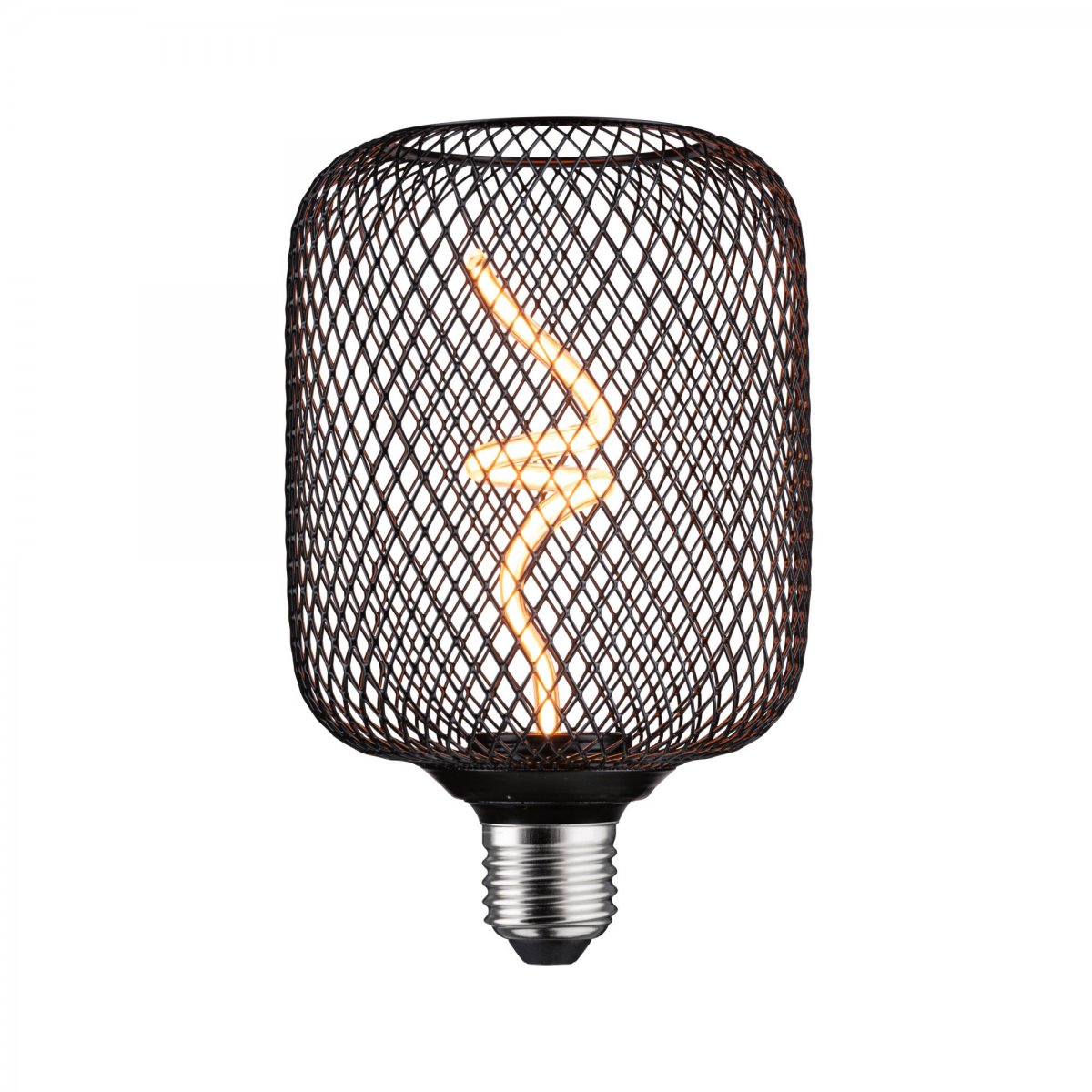 Paulmann 29262 LED Lichtquelle Zyl Metallic Glow E27 Goldlicht schwarz dimmbar