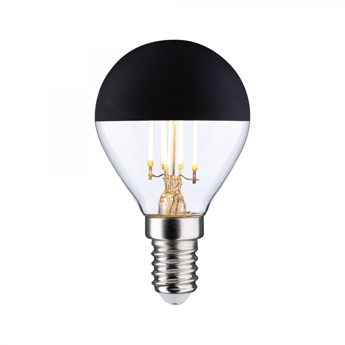 Paulmann 29264 LED Tropfen Kopfspiegel Schwarzmatt 470lm E14 warmwei� dimmbar