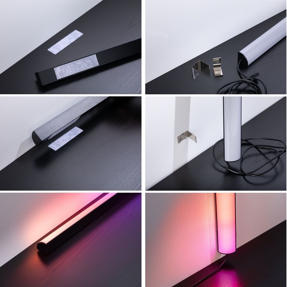 Paulmann 5176 EntertainLED Bundle Lightbar Dynamic RGB mit Standfuß 2er-Set  30cm --> Leuchten & Lampen online kaufen »
