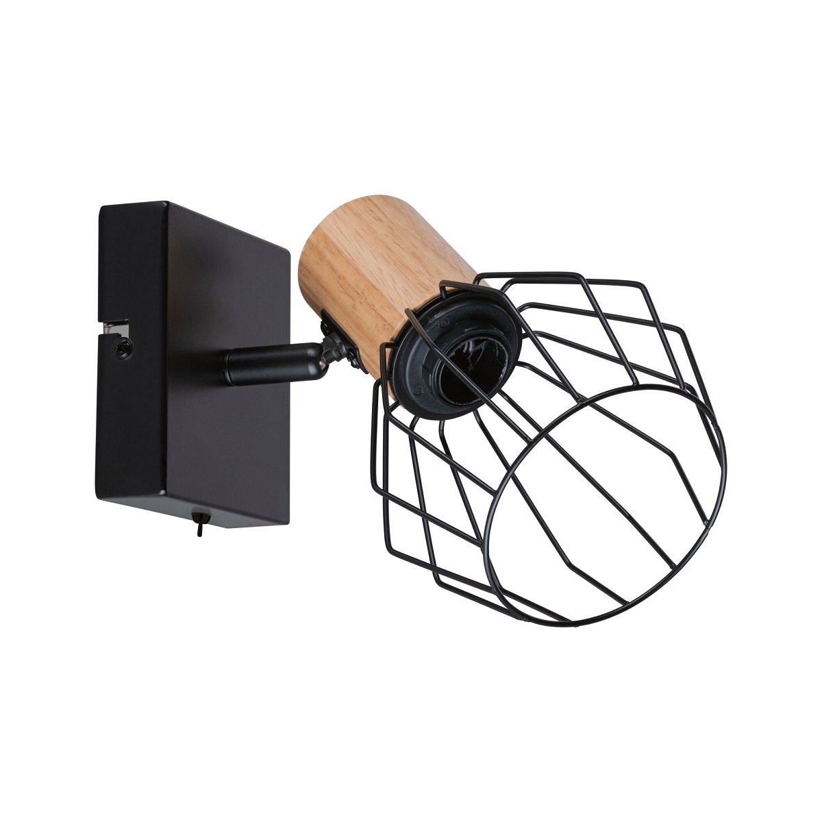 Paulmann 66766  Spotlight Lanka E14 230V max.20W Schwarz Holz