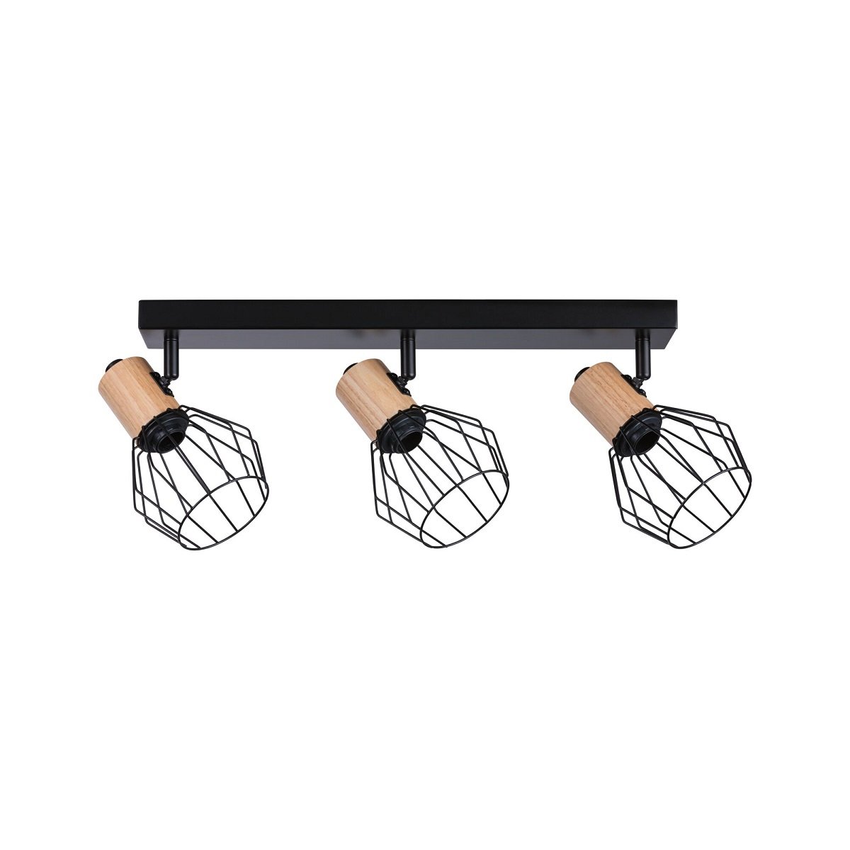 Paulmann 66768 Spotlight Lanka 3-flammig E14 230V max.20W Schwarz Holz