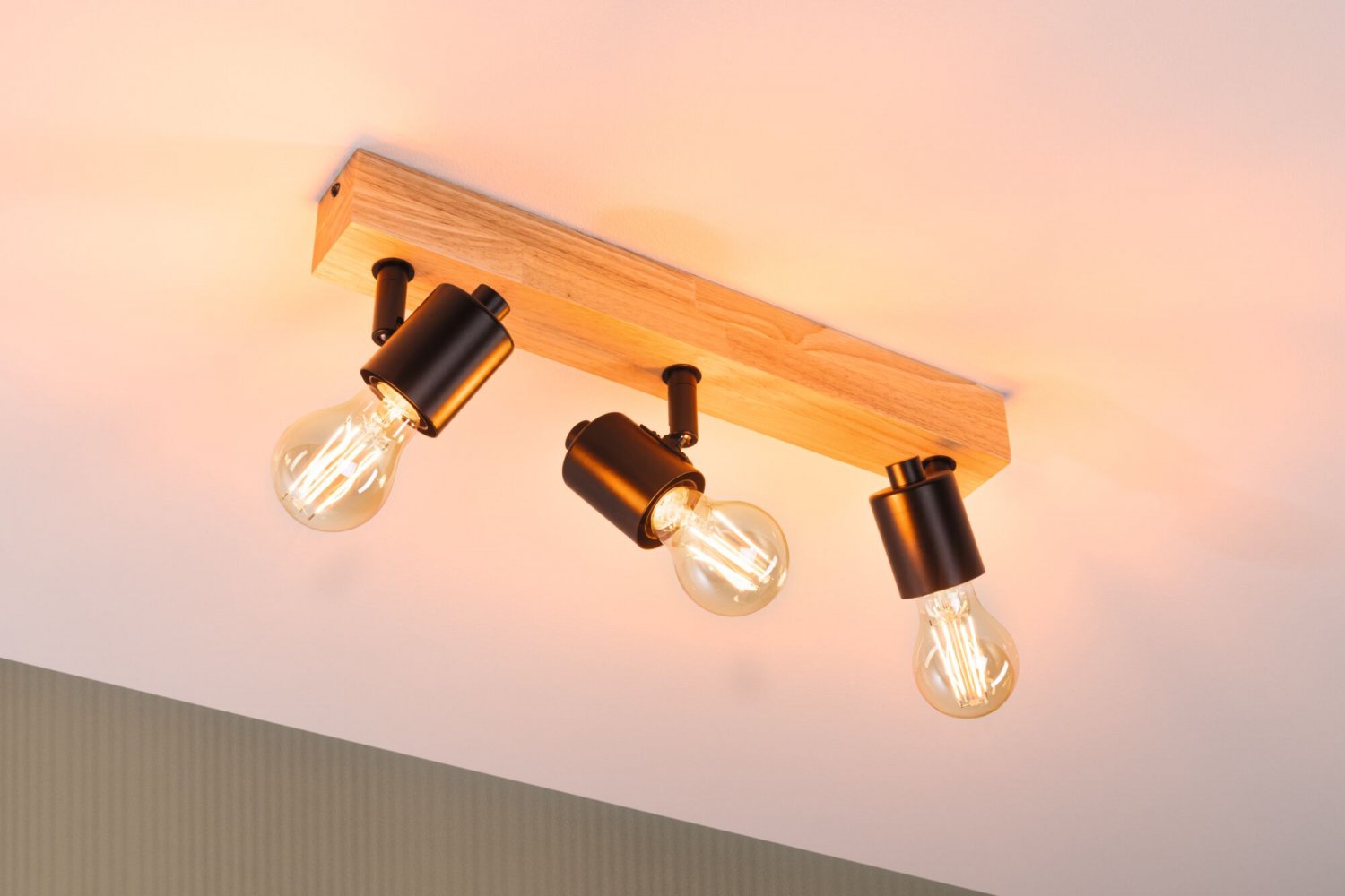 Paulmann 66772 Spotlight Arvid 3-flammig E27 230V max.20W Schwarz Holz -->  Leuchten & Lampen online kaufen im Shop | Deckenlampen