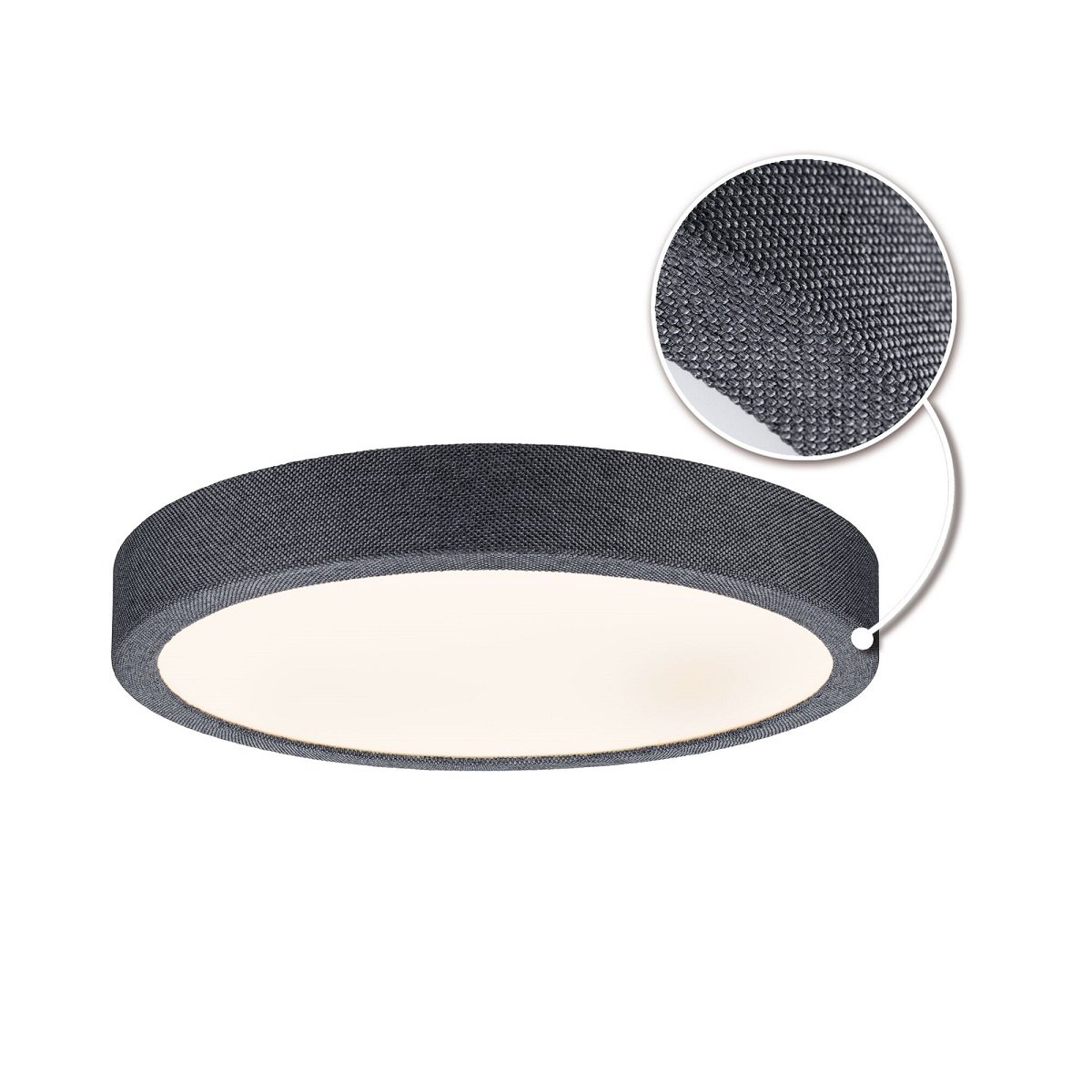 Paulmann 71053 LED Panel Cosara rund 300mm Dunkelgrau 3000K IP44