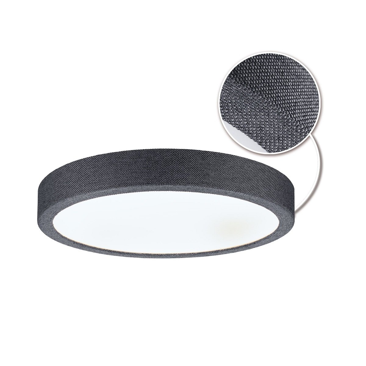 Paulmann 71055 LED Panel Cosara rund 300mm Dunkelgrau 4000K IP44