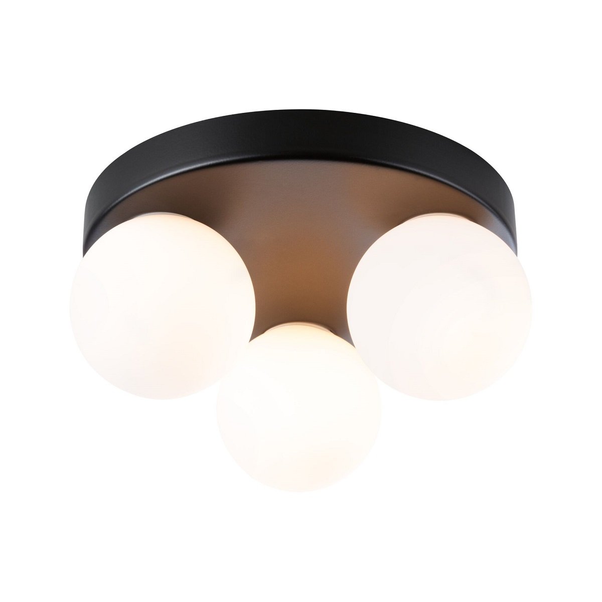 Paulmann 71069 Selection Bathroom Deckenleuchte Gove Schwarz Satin 3-flammig G9 IP44