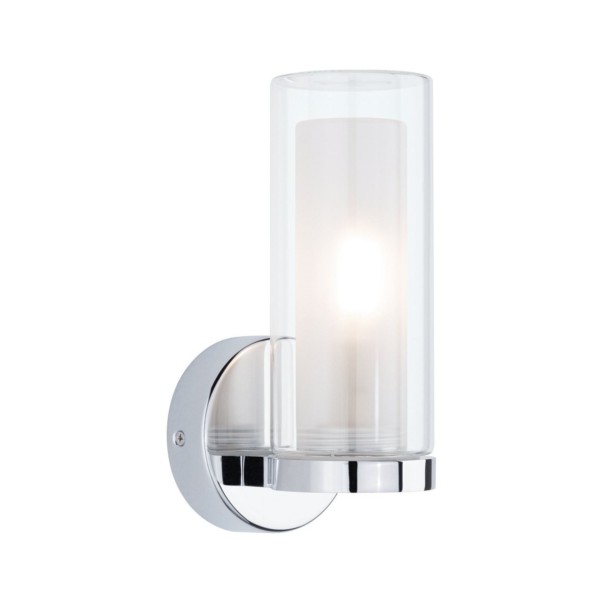 Paulmann 71076 Wandleuchte Luena Glas Chrom einfacher Lichtaustritt IP44