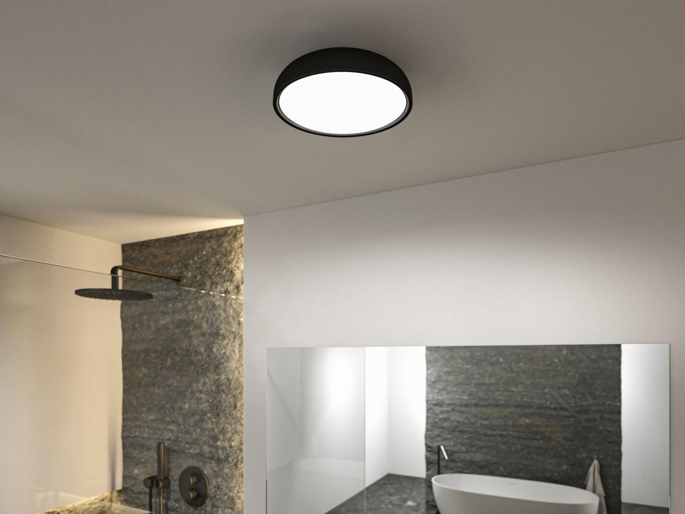 Paulmann 71084 Selection Bathroom LED Deckenleuchte Oka IP44 White Switch  Schwarz matt --> Leuchten & Lampen online