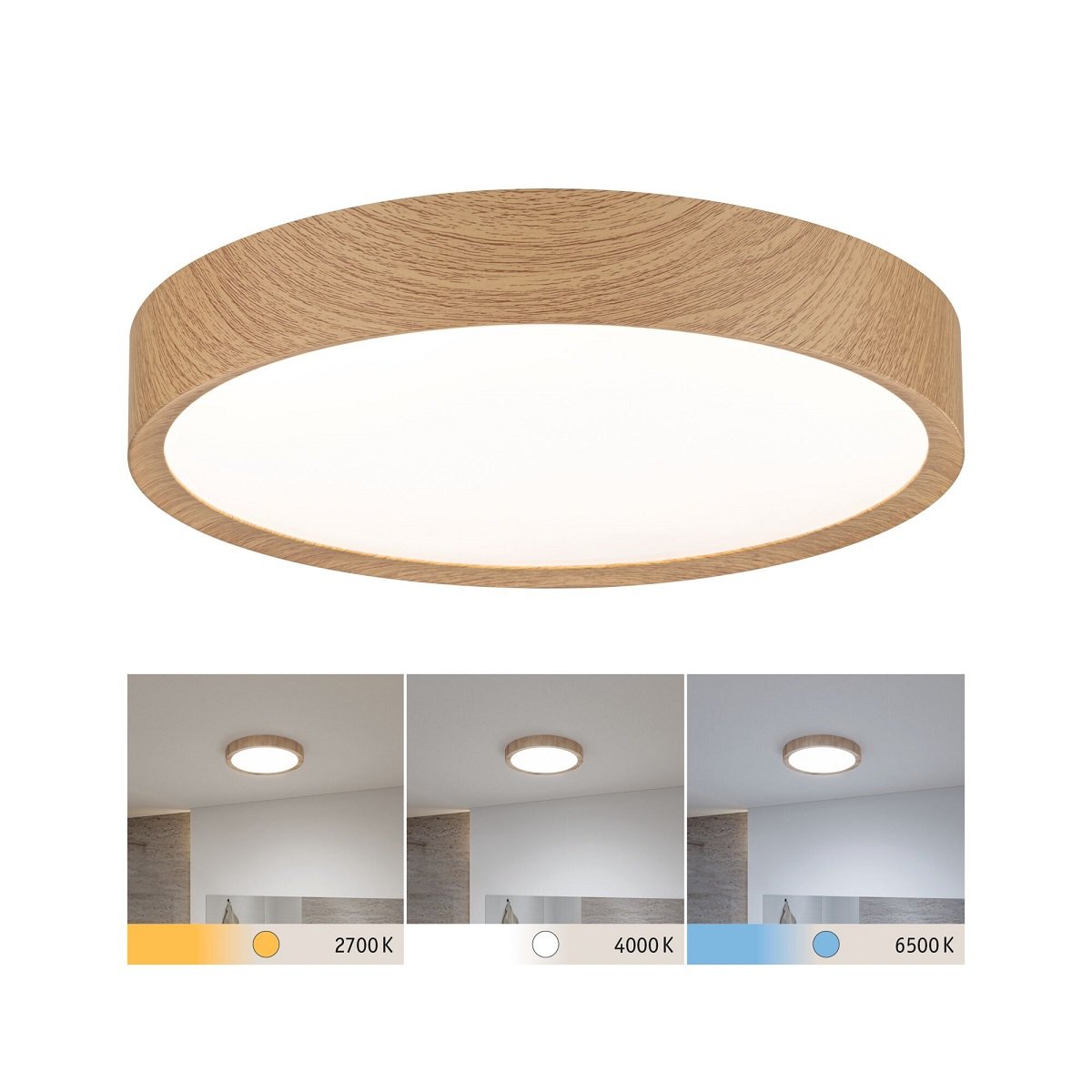 IP44 Holzoptik & Paulmann Switch White LED Bathroom Selection online 71085 Lampen --> Deckenleuchte Tega Leuchten