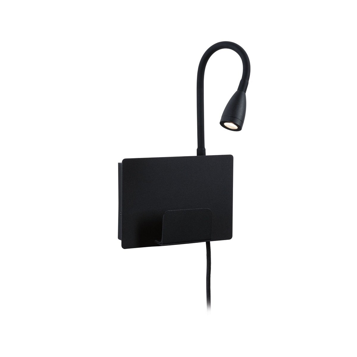 Paulmann 71101 LED Wandleuchte Halina USB C Schwarz matt 2700K