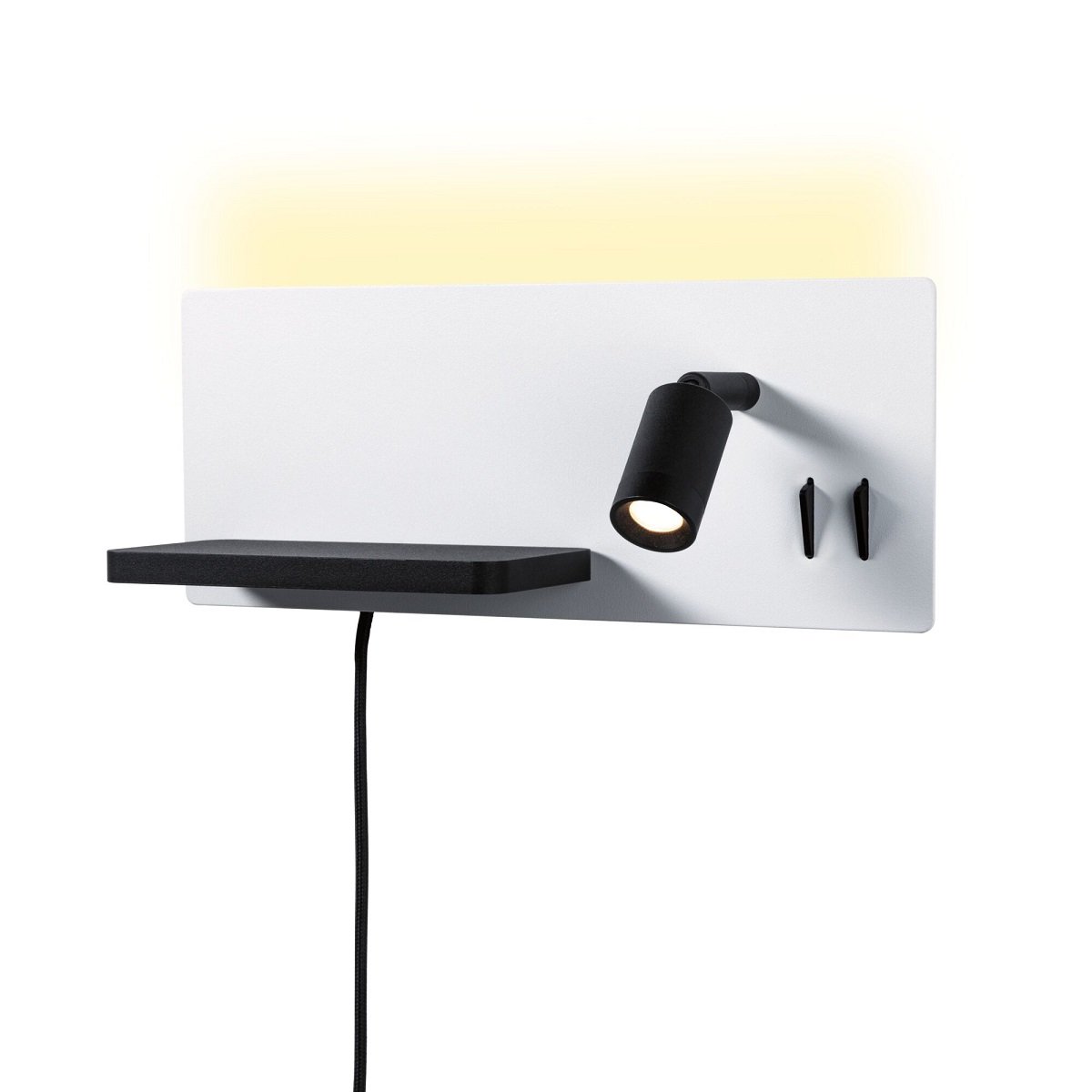 Paulmann 71103 LED Wandleuchte Serra 2-flammig links USB C 2700K Backlight