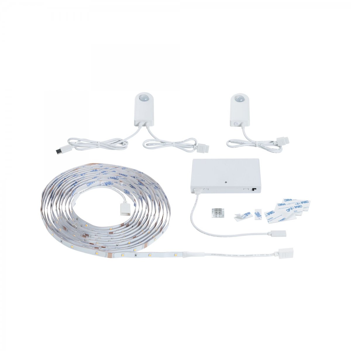 Paulmann 71120 MaxLED Stair LED Strip Sensor Akku-Set 5m Bewegungsmelder Wei�