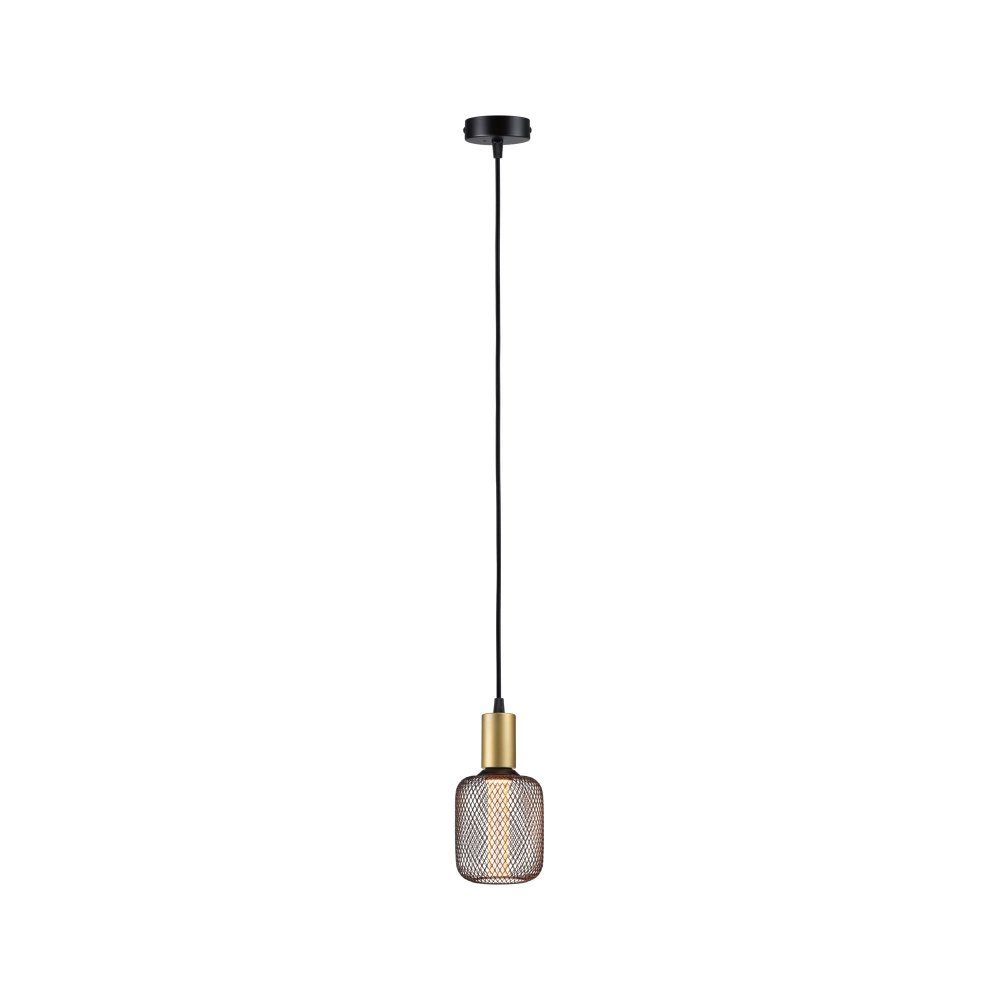 Paulmann 71134 Pendelleuchte Ravi E27 schwarz matt gold IP44 