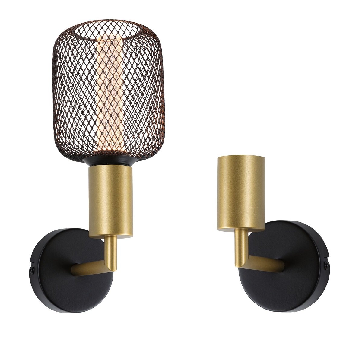 Paulmann 71137 Wandleuchte Ravi E27 schwarz matt gold IP44