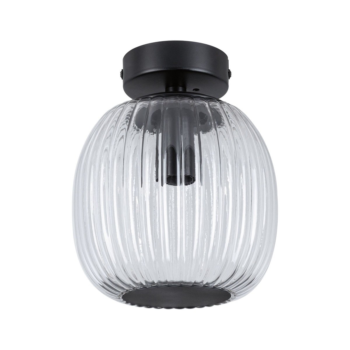 Paulmann 71145 Selection Bathroom Deckenleuchte Ruya Klarglas Schwarz E14 IP44