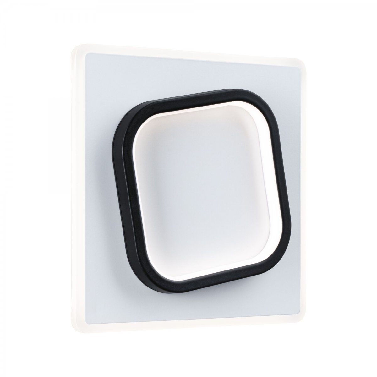 Paulmann 71164 LED Wandleuchte 2Form 24x24cm Wei� Schwarz 4000K
