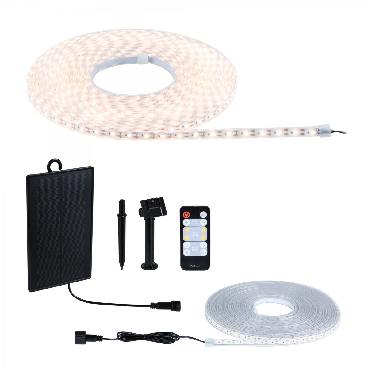 Paulmann 71195 LED Stripe Solar mit Fernbedienung 10m IP44 dimmbar