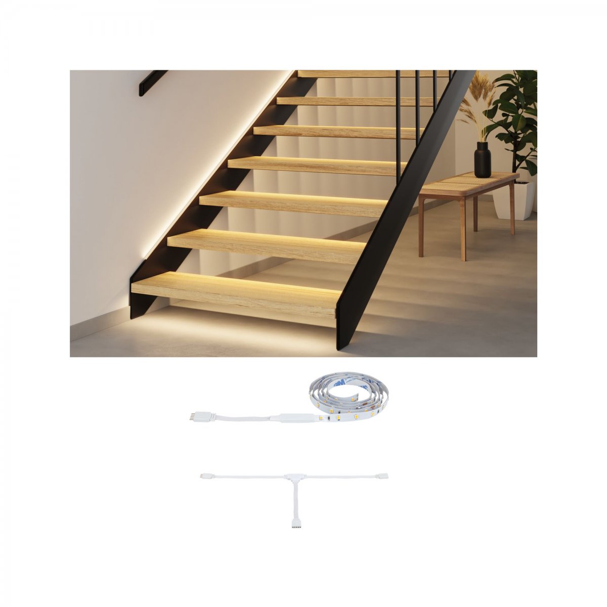 Paulmann 71220 MaxLED Stair LED Strip Erweiterung 1m 2700K Wei�