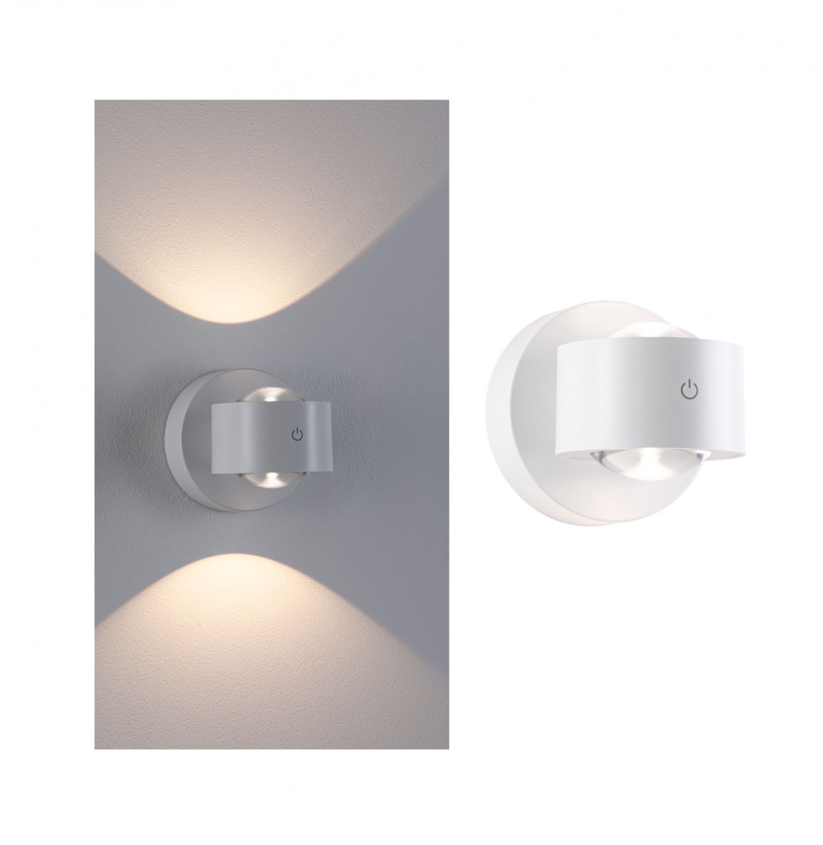 Paulmann 71291 LED Akkuwandleuchte Zorik Wei� dimmbar IP44