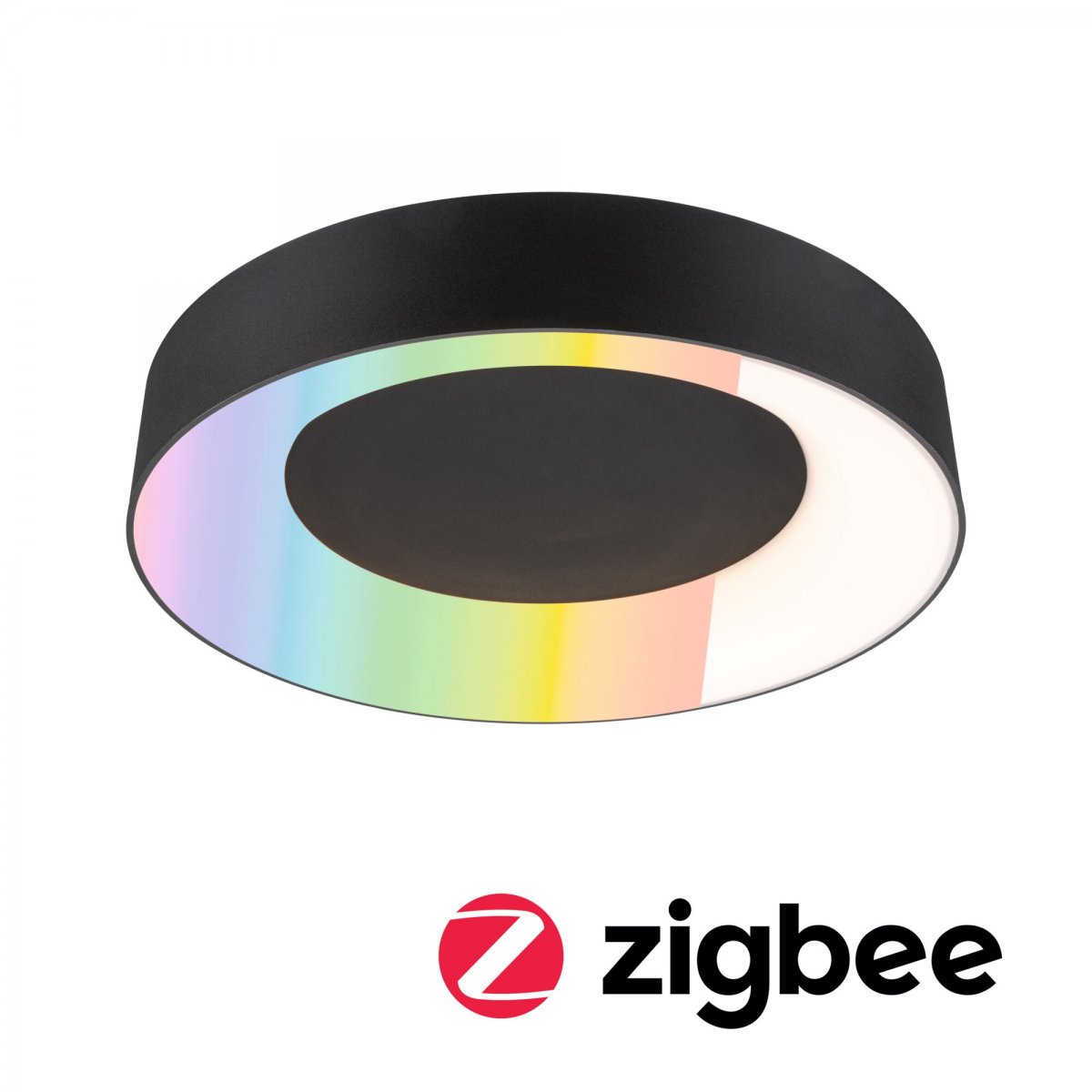 Paulmann 75416 Smart Home LED Deckenleuchte Casca schwarz IP44 RGBW 40cm