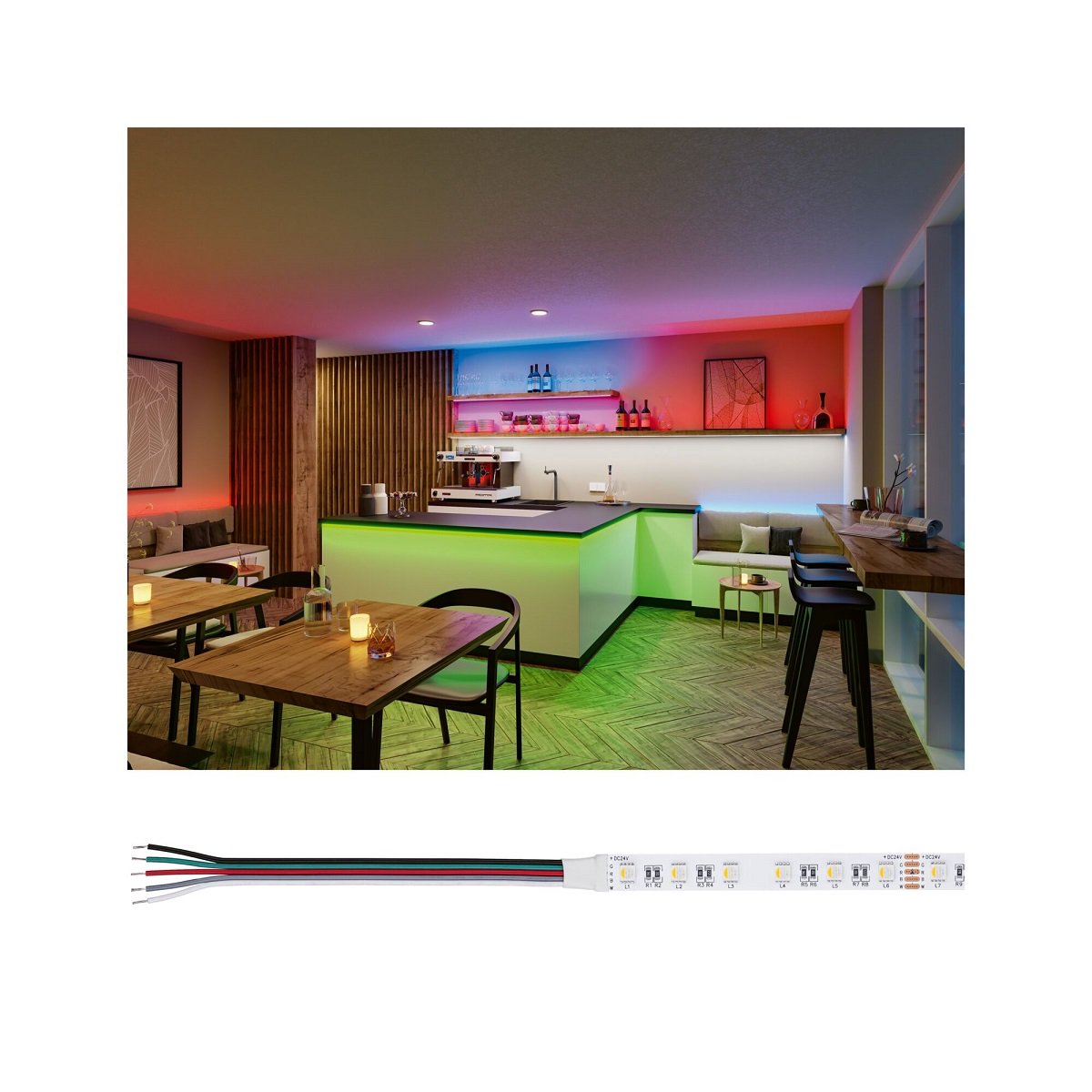 Paulmann 76012 Pro LED Strip Silver P25 830 RGBW 24V 5m