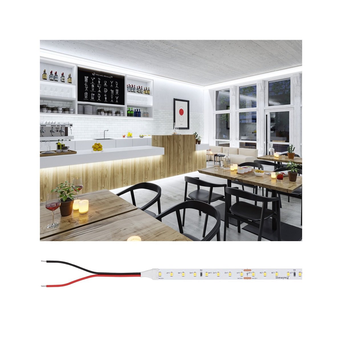 Paulmann 76018 Pro LED Strip Silver P75 840 4000K 24V 5m