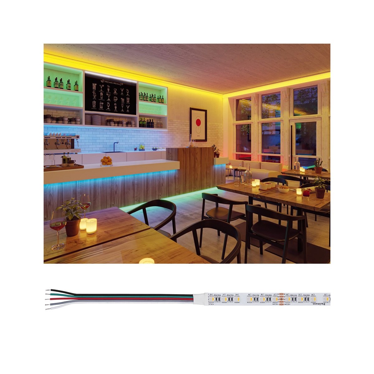 Paulmann 76020 Pro LED Strip Silver P75 830 RGBW 24V 5m