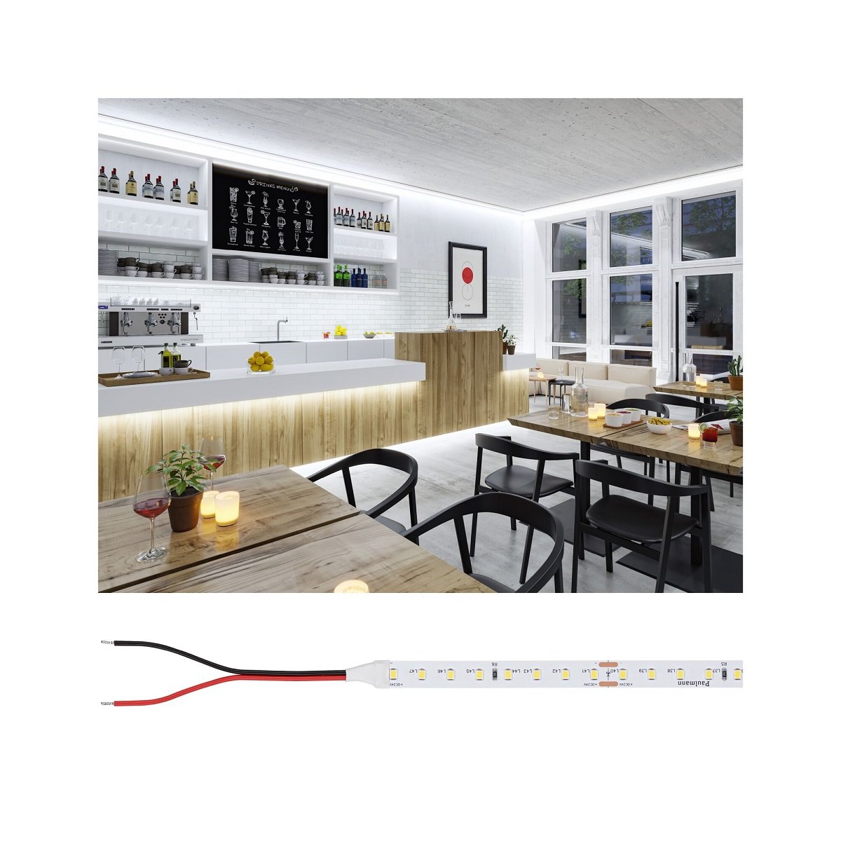 Paulmann 76027 Pro LED Strip Silver P75 840 4000K 24V 10m