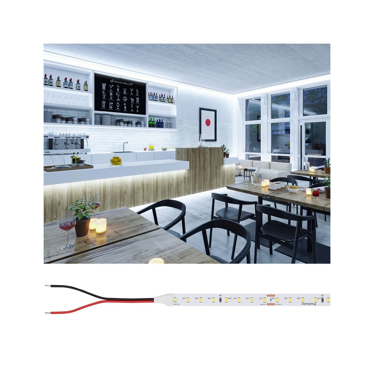 Paulmann 76028 Pro LED Strip Silver P75 865 6500K 24V 10m