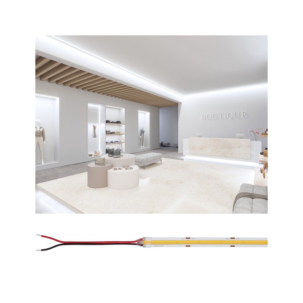 Paulmann 76031 Pro LED Strip Silver P150 COB 840 4000K 24V 5m