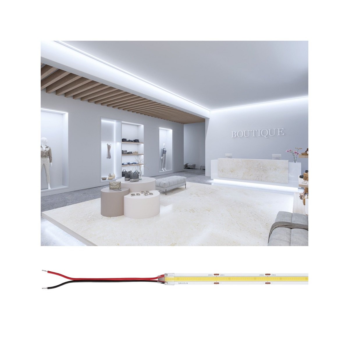 Paulmann 76032 Pro LED Strip Silver P150 COB 865 6500K 24V 5m